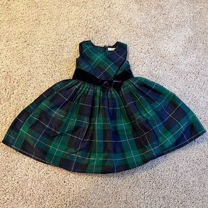 2T Blue and Green Plaid Dress